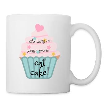 It's always a great time to eat cake! - Mug - white - Right