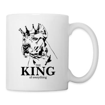 Dogo Argentino Roi de tout Chiens Wilsigns - Mug blanc - blanc - Droite