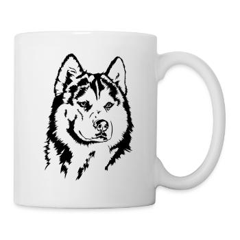 Siberian Husky Portrait Dogs Dog Wilsigns - Mug - white - Right