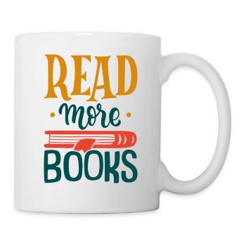 Lesen Sie mehr Bücher - Tasse - Weiß - Rechts