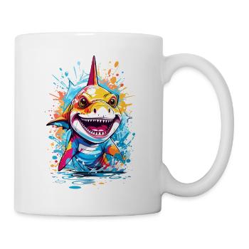 Requin - Mug blanc - blanc - Droite