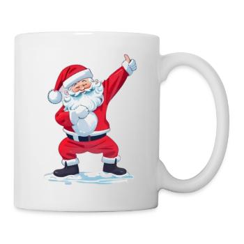 funny santa claus dab - Mug blanc - blanc - Droite