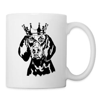 Black and Tan Coonhound Crown Dogs Dog Wilsigns - Mug - white - Right
