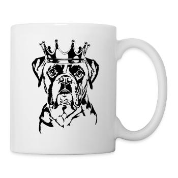Boxer allemand Chien de la couronne Chiens Wilsigns - Mug blanc - blanc - Droite