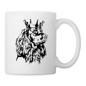 Deutsch Langhaar Krone Hund Hunde Wilsigns - Tasse - Weiß - Rechts