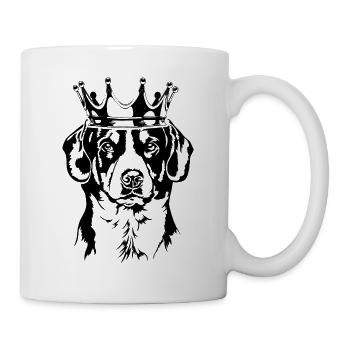 Entlebucher Sennenhund Krone Hunde Hund Wilsigns - Tasse - Weiß - Rechts