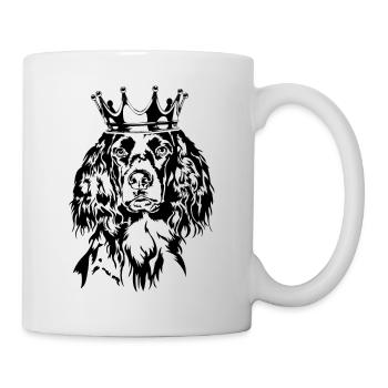 Kleiner Münsterländer Krone Chiens Chiens Wilsigns - Mug blanc - blanc - Droite