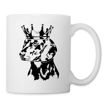 Slovensky Kopov Schwarzwildbracke Krone Hunde - Tasse - Weiß - Rechts
