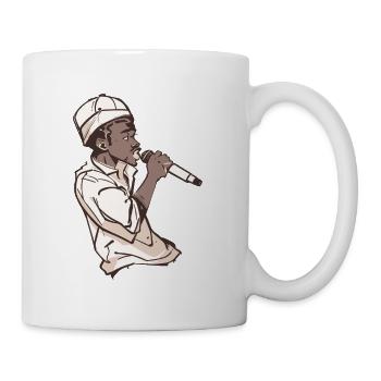 Rapper Holding a Microphone - Mug - white - Right