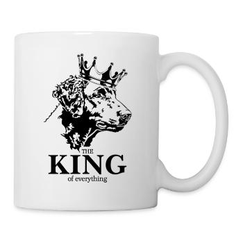 Curly Coated Retriever King everything Wilsigns - Tasse - Weiß - Rechts