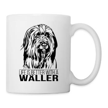 Wäller la vie est meilleure Dog Saying Wilsigns - Mug blanc - blanc - Droite
