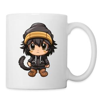 Monkey Winter Animal Cute Comic - Mug - white - Right