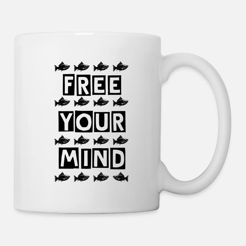 FREE YOUR MIND - Tasse - Weiß