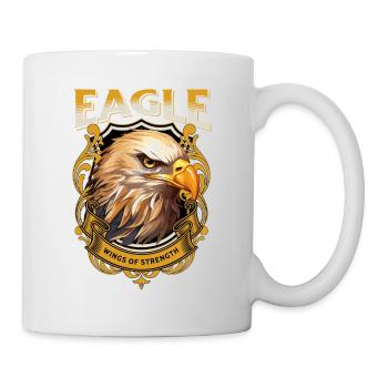 eagle, eagle head, bird of prey, bird of prey, animal, nature - Mug - white - Right