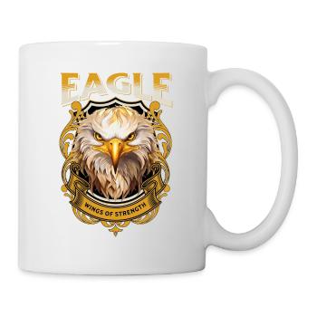 eagle, eagle head, bird of prey, bird of prey, animal, nature - Mug - white - Right