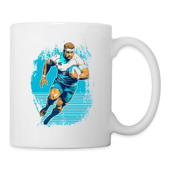 Rugby cadeau chemises droles - Mug blanc - blanc - Droite