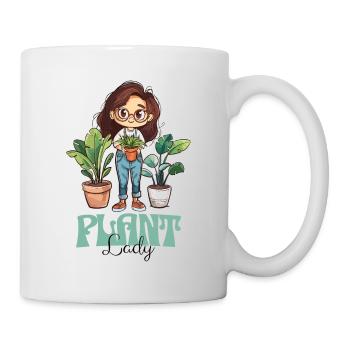 Plante Dame Plantes Femme Fille J’Aime Les Plantes - Mug blanc - blanc - Droite