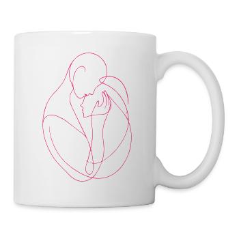 Delicate gesture of love - Mug - white - Right