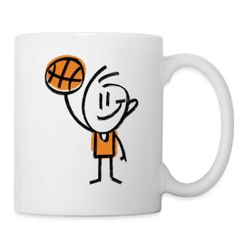 Basketball Stick Figure - Mug - white - Right