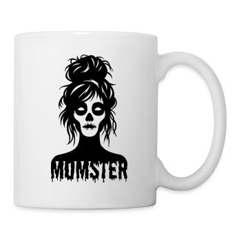 Momster: Female Zombie with Messy Bun - Mug - white - Right