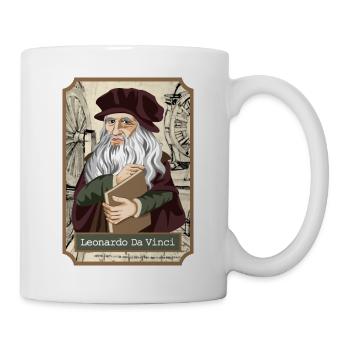 Léonard de Vinci - Mug blanc - blanc - Droite