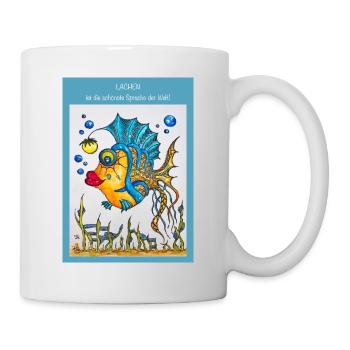 Eileen der leuchtende Fisch - Tasse - Weiß - Rechts