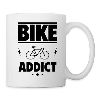 Bike addict,cycling - Mug - white - Right
