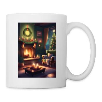 Green christmas home - Mug - white - Right