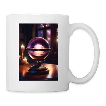 Magische Kristallkugel - Tasse - Weiß - Rechts