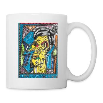 Sage profile (Handmade drawing) - Mug - white - Right