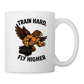 TRAIN HARD, FLY HIGHER - Mug - white - Right