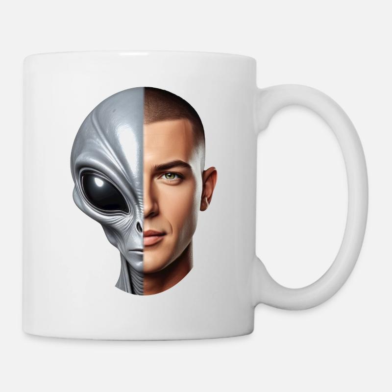 Programme d’hybridation humaine hybride extraterrestre - Mug blanc - blanc
