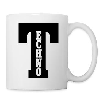 Techno - Tasse - Weiß - Rechts