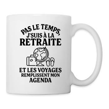Retraite & voyages cadeau de départ à la retraite - Mug blanc - blanc - Droite