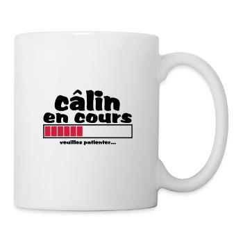 câlin en cours,amour,mariage,ev,formes,cœur - Mug blanc - blanc - Droite