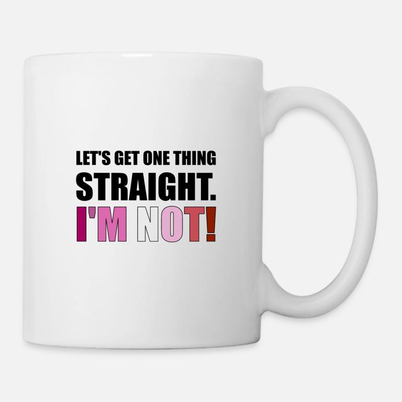 Lesbian LGBT Gay Pride Rainbow CSD Love - Mug - white