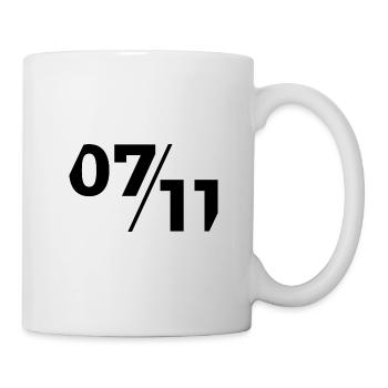 0711 schwarz - Tasse - Weiß - Rechts