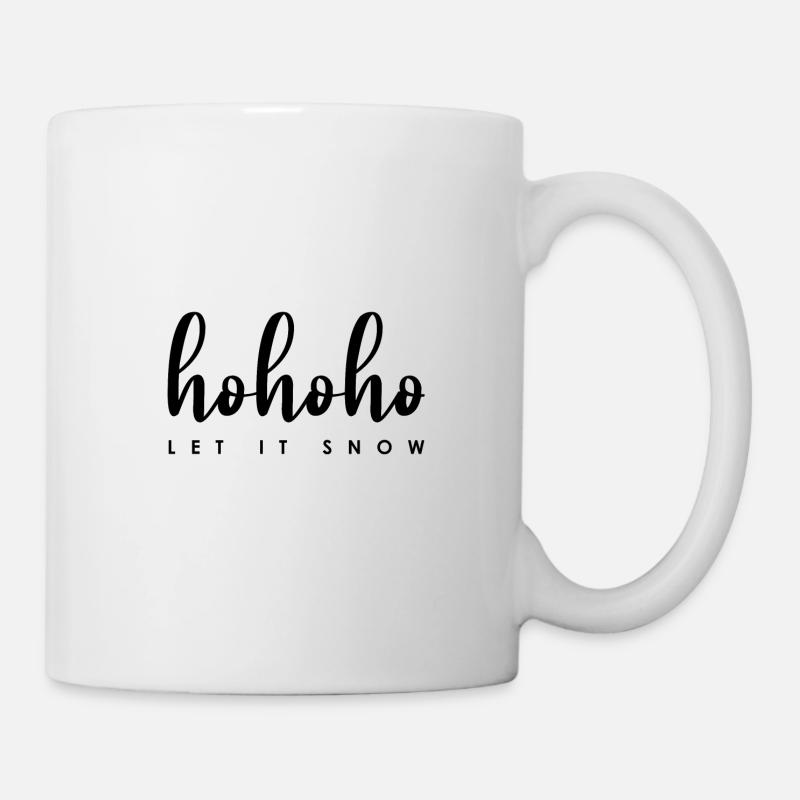 hohoho let it snow - Tasse - Weiß