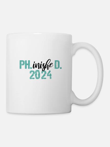 Docteur 2024 Graduation Philistin Dissertation Phd - Mug blanc - blanc