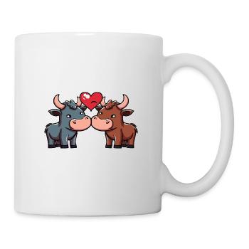 Taurus Couple Valentine's Day - Mug - white - Right
