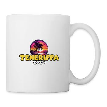 Tenerife 2025 Palm Trees Multicoloured - Mug - white - Right