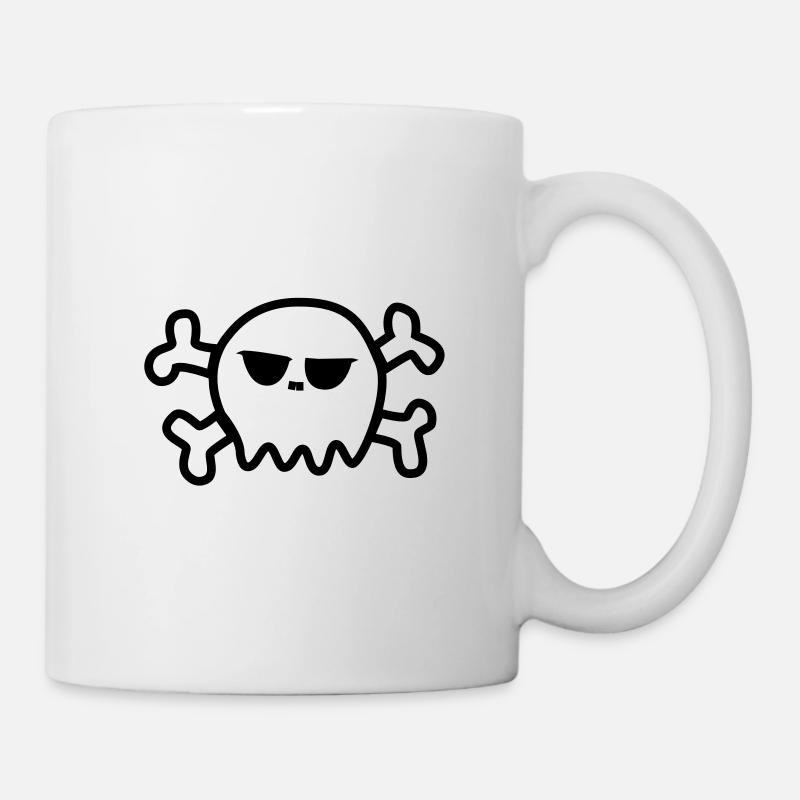 Pirate Skull - Mug - white