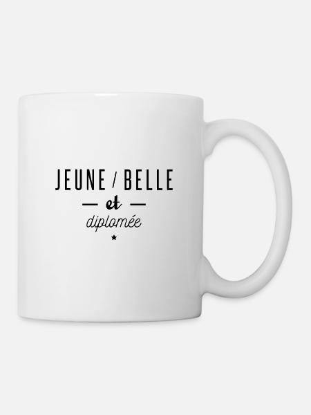 jeune-belle-diplomee - Mug blanc - blanc