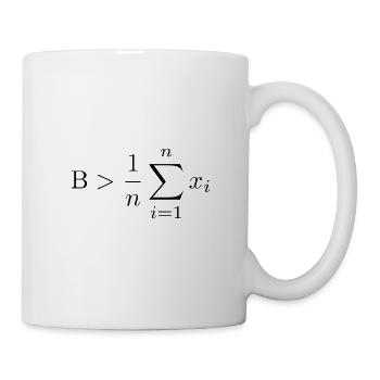 Be greater than the average - Tasse - Weiß - Rechts