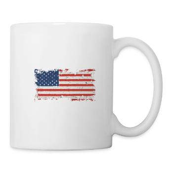 USA flag Amérique - Mug blanc - blanc - Droite