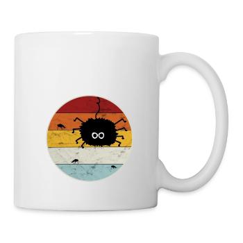 Retro spider fly insect nature walking insect - Mug - white - Right