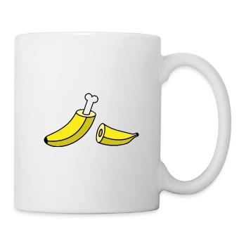 Banane mit Knochen - Tasse - Weiß - Rechts