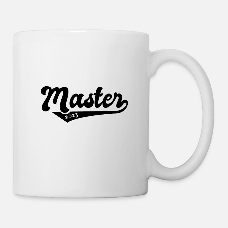 Master 2023 Abschluss Promotion Sponsion Uni - Tasse - Weiß