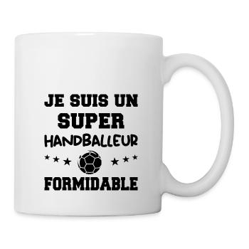 Super Handballeur Formidable Handball Humour - Mug blanc - blanc - Droite