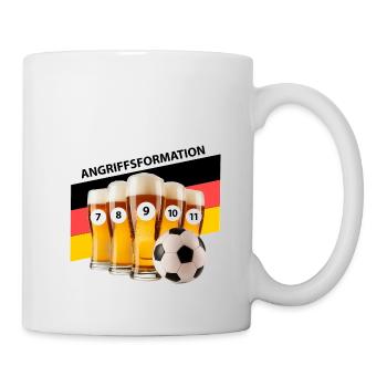 Fussball - Bester Sturm - Tasse - Weiß - Rechts